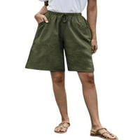 Grianlook dame Bermuda kratke hlače ravno noga ljetna plaža kratke hlače na sredini struk labav mini
