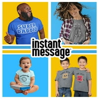 Instant poruka -Support Wildlife odgajaju djecu - mušku grafičku majicu kratkih rukava