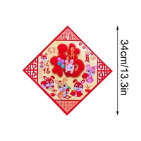 Jaspee Lunar New Year Proljetni festival naljepnice naljepnica za prozore Fu Lucky znakovi u boji za