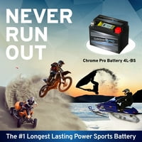 Chrome Pro baterija YTX4L-BS zapečaćeni AGM IGEL Motociklistička baterija za KTM E XC Racing 400cc 05-'09