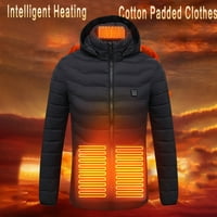 Električna jakna s vjetrom za muškarce sa 12V baterije zimske vanjske vodene kapuljače za toplu jaknu