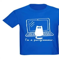 Cafepress - Ja sam majica Purrgrammer - tamna majica Kids XS-XL