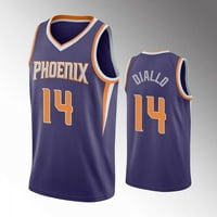 NBA_ Jersey Phoenix''suns''men Deandre Ayton Devin Booker Ricky Rubio Kelly Oubre Frank Kaminsky Icon