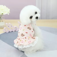 Prozračna haljina za pse - komforan prsluk od cupcake za štene - odjeća bez rukava za dom
