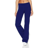 Hupta ženske ležerne pune boje tanke kukove labave joge hlače široke noge sportske hlače
