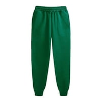 Ženski modni sport St. Patrickov dan Ispis džepa za crtanje Ležerne dukseve hlače, zeleno, s