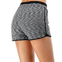 Labakihah joga hlače Ženske trke elastične radne vježbe s oblogom džepova Sportske joge kratke hlače