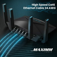Ethernet kabl i mačji mrežni kabel, 0. FT, bijeli LAN RJ Internet Patch kabel kabela, brzi Cat Ethernet