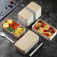 Leeten 1200ml Portable Bento Bo sa remenom za pribor za pribor za pribor za dizajn Dizajn ručak BO Kontejner