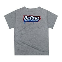 Omladinski sivi Depaul Blue Demons Logotip koji kaplje košarkaške majice