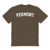 Vermont grafički maroon muški pamuk pulover hoode