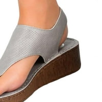 Sretan datum Žežnji Komforno klin sandale sa lukom potpore Summer Flip Flops Platform Cipele