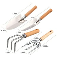 Teški vrtni set alata za ručne alate metala, uključujući ručnu lopaticu za lopaticu i kultivator ručni