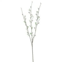 Imitacija srebrna vrbala grana lažnog biljka europski stil za dnevnu sobu Umjetno cvijeće i zelene biljke