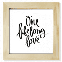 LifeLong Love Quote Art Deco modni kvadratni okvir okvira Frame Wall StolPop