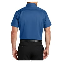 Muški kratki rukav Superpro Twill Oxford pamučni poliesterski gumb dolje majica istinski plavi 4x-veliki