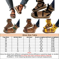 Audebanski ženski ljetni Espadrille sandale čipke čipke sandale za gležnjeve veličine 4-12