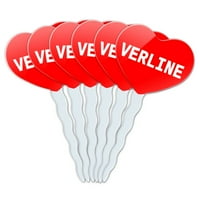 Verline Srce Love Cupcake Tippers - Set od 6