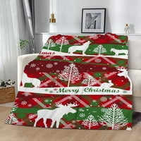 Bacanje božićnog božićnog zelenog vilenjaka baca za bebe deke za dnevnu sobu za spavaću sobu kauč za