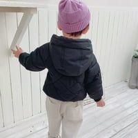 SHPWFBE dječje djevojke odjeću dječaci zima zimi topli čvrsti kaputi kapuljač kapuljača podstavljena