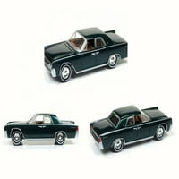 Lincoln Continental, Zelena - Round JLCG003 48B - Skala Diecast Model Toy auto