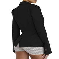 Hirigin New Fashion Professional Women Cardigan Blazers Solid Bool Revel Business Haljina Jakna Office