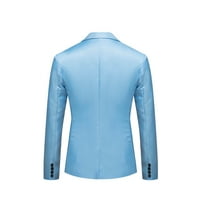 Giligiliso muška poliesterska vlaknasta jakna modna england puna boja casual jednokrasno odijelo