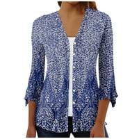 Ženski ljetni vrhovi ženska bluza bluza Outerwear Dužina rukav Ležerni za odmor Basic gumba