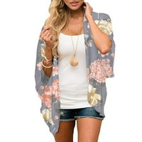 Ženski kaputi Žene Print Tops Šifonska plaža Kimono Long Cardigan bluza Shawl Tops Obuća
