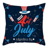 Dan nezavisnosti Dekorativni jastučnice ukrasni patriotski američki bacač jastučnica