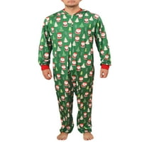 Kombinezon za božićne tišice roditelja, zip up kapuljača pidžama