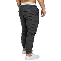 Corashan Muške hlače Ležerne prilike za muškarce Jeans Solid Color Ripped rupe srušene gradijentne pantalone
