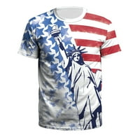 DAN Nezavisnosti u ulici USA USA 3D print majica za muškarce casual of jul Proslava kratki rukav Tee