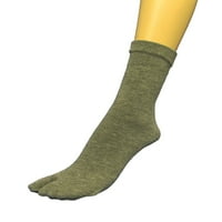 Couver Pamuk Split Quarter High Stretchy Flip-Flop čarape, sivi medij