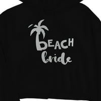 Plaža mladenka Palm Tree-Srebrna ženska ženska crna žetvu kapuljač Moderna zabava