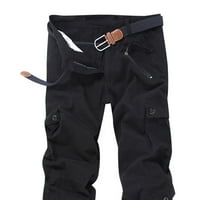 Chinos hlače duge hlače za muškarce muške labave više džepa opterećene kombinezone na otvorenom casual