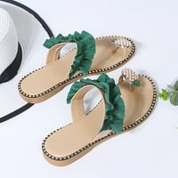 Ecqkame ženski klizanje na sandale za čišćenje Žene Ljetne sandale Dame Ananas Sandals Clip Toe Flip