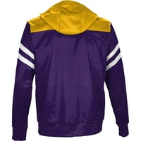 Muški izgled Purple Ualbany Great Danes punog zip hoodie