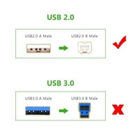 Pwron kompatibilan 6ft USB 2. A-B zamena kabela kabela za kabel za kabel za HP OfficeJet 4215Xi