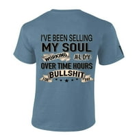 Muška državna muzička majica prodavala je moju dušu koja radi cijeli dan prekovremeni sati za biko