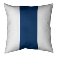 Artverse Indianapolis Indianapolis Football Stripes Pillow -Spun Poli Medium