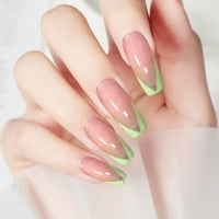 Nails Pritisnite na noktima srednje nokte sa ljepilom sjajnim ljepilom na noktima lažni nokti za žene