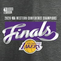 Muške fanatike marke Heather Carcoal Los Angeles Lakers Western Conference Conference CHAMPIONS CACKINS