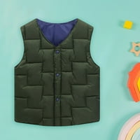 Toddler Kidswinter Topla jakna Outerwear Solid Color Vest kaputa za djevojčice ili dječake veličine