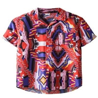Glookwis muns V-izrez na vrhu Havajska tee modna labava bluza s majicom kratkih rukava Cardigan