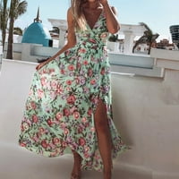 Ženska nova ljetna casual boemska struka V-izrez i ljuljaška plaža banket