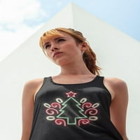 Božićno drvsko neonsko dizajn Cisterne žene - MIMage by Shutterstock, ženski medij