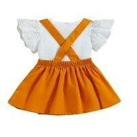 Glookwis novorođenčad kratkih rukava + suknje Ležerne prilike ljetne odjeće Slatka elastična odjeća