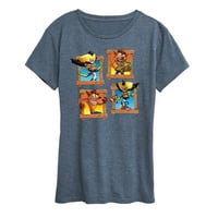 Crash Bandicoot - Crash Corte Okviri - Ženska grafička majica kratkih rukava