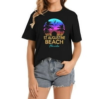 St Augustine Beach Florida odmor Vintage Sunset grafička majica